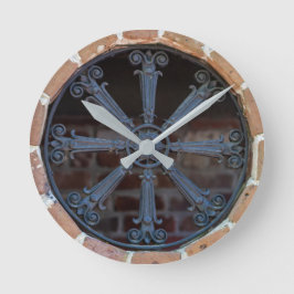 Relógio Redondo Antique Southern Wrought Iron Window Guard