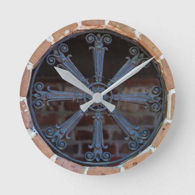 Relógio Redondo Antique Southern Wrought Iron Window Guard   (Frente)