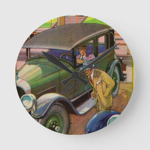 Relógio Redondo Anúncio de pneus Kelly-Springfield em 1927