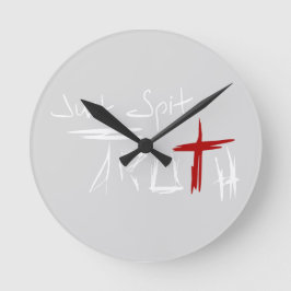 Relógio Redondo Apenas cuspe a verdade