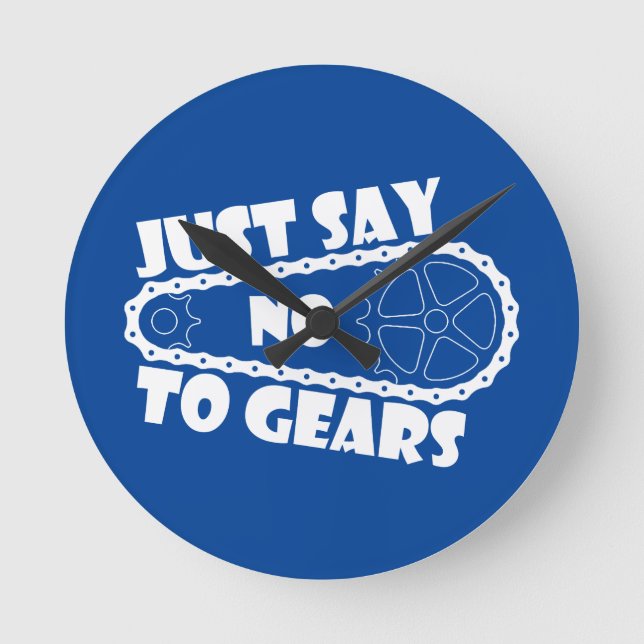 Relógio Redondo Apenas Diga Não A Gears (Frente)