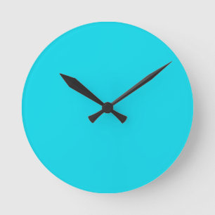 Relógio Redondo Aqua Blue Clock