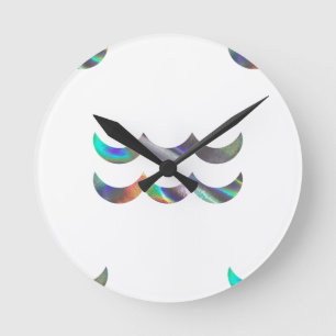 Relógio Redondo Aquário holograma