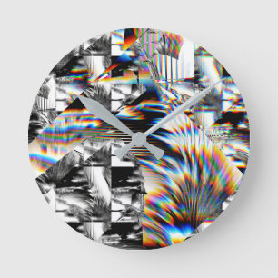 Relógio Redondo Arco-Íris Assalto  