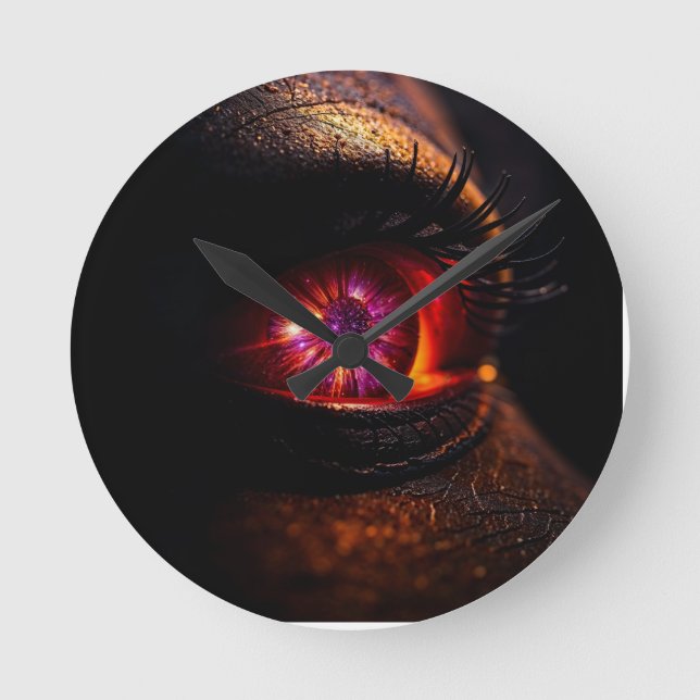 Relógio Redondo Are We Part of the Universe? – Cosmic Eye Mystical (Frente)