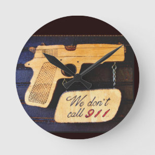 Relógio Redondo Arma