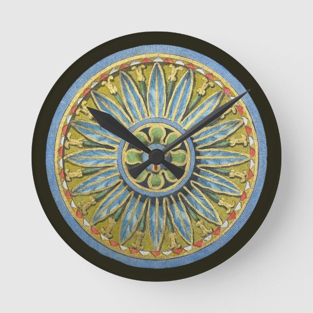 Relógio Redondo Arquitetura Antiquada N. º 2 (Frente)