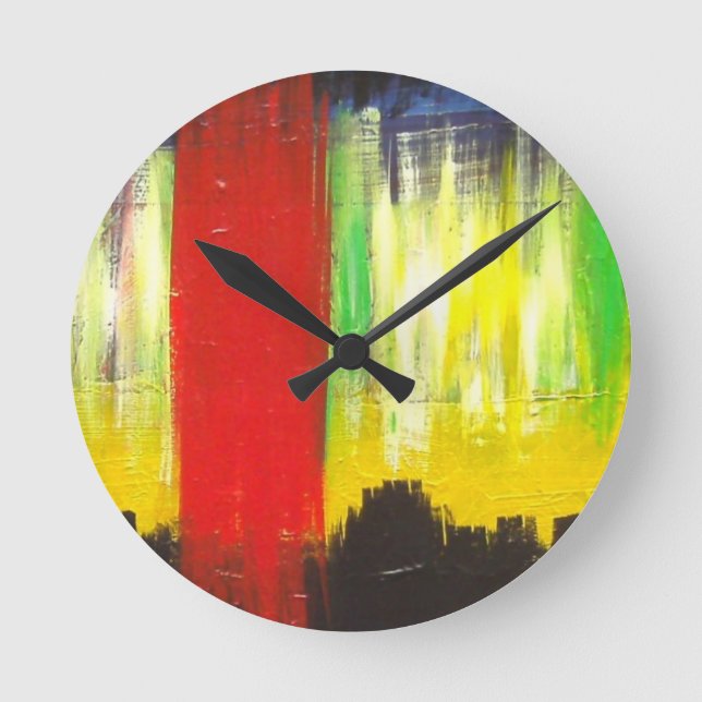 Relógio Redondo Art Clock por Thurman Hubbard (Frente)