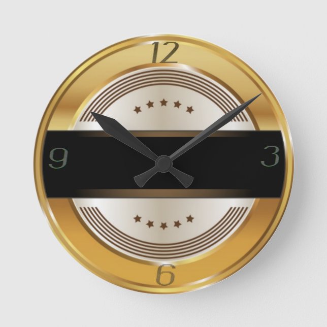 Relógio Redondo Art deco (Frente)