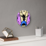 Relógio Redondo Art Deco Design<br><div class="desc">Design de deco de relógio de parede que você pode personalizar com qualquer texto de sua escolha. Se precisar de ajuda para personalizar,  entre em contato conosco através do link desta página. Relógio de deco de arte.</div>