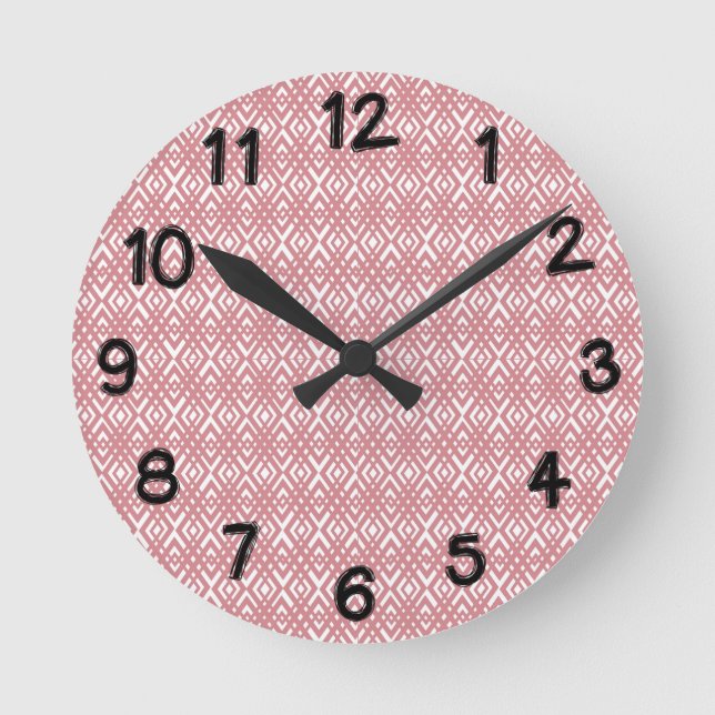 Relógio Redondo Art Deco Diamantes (Frente)