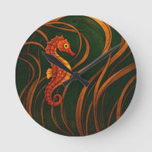 Art Nouveau Seahorse 