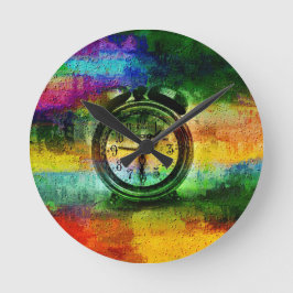Relógio Redondo Art of expression and communica | Zazzle_Growshop.