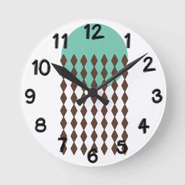 Relógio Redondo Arte Círculo (Frente)