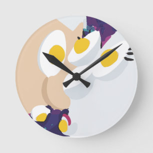 Relógio Redondo Arte de Ovo RG RA