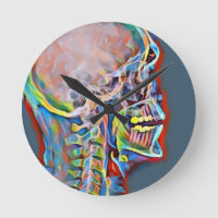 Arte do Skeleton humano Abstrato da Anatomia