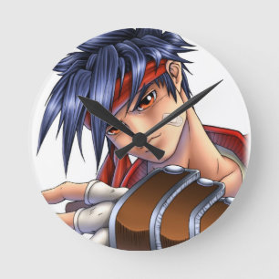 Relógio Redondo Arte do ventilador do videogame