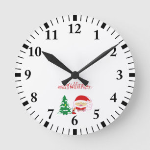 Relógio Redondo árvore de Natal