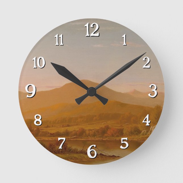 Relógio Redondo As Montanhas Brancas - Charles W. Knapp (Frente)