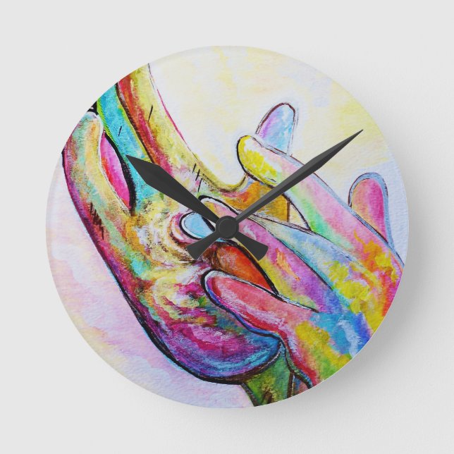 Relógio Redondo ASL Jesus (Frente)