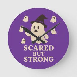 Relógio Redondo Assustado Mas Forte