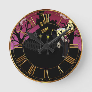 Relógio Redondo Assustador Halloween