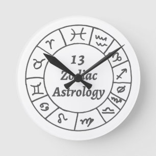 Relógio Redondo Astrologia do zodíaco do pulso de disparo de