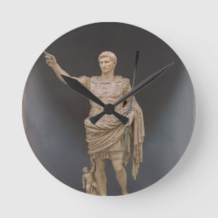 Relógio Redondo Augustus of Prima Porta, c.20 BC (marble)