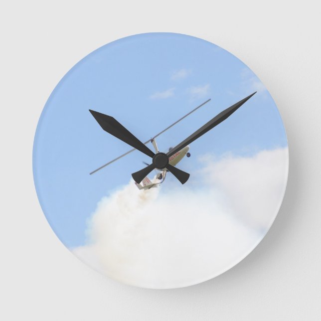 Relógio Redondo Autogyro em voo (Frente)