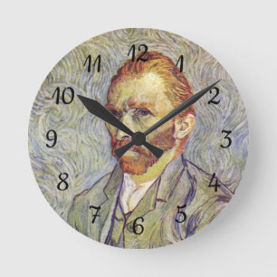 Relógio Redondo Autoretrato Vincent Willem van Gogh