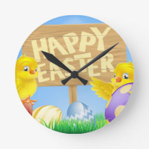 aves páscoas e ovos com sinal