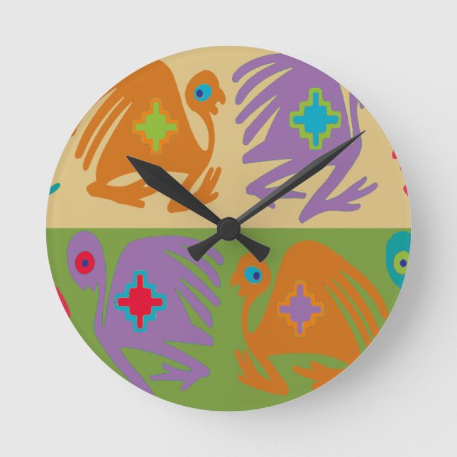 Relógio Redondo Aves Peruanas (Frente)