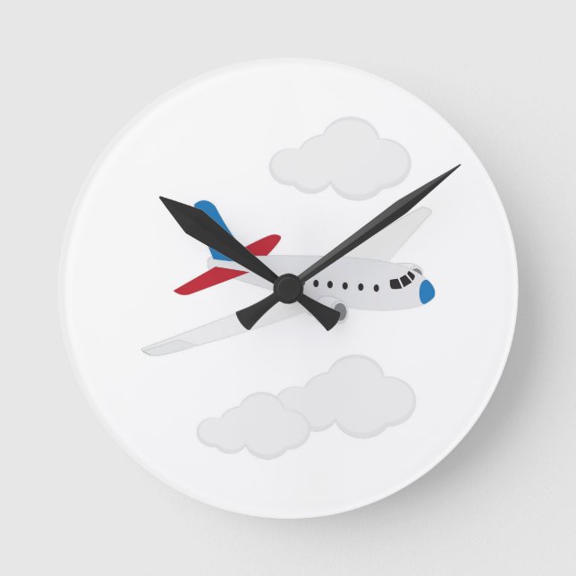Relógio Redondo Avião (Frente)