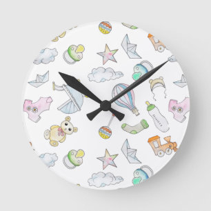 Relógio Redondo Baby Trinkets