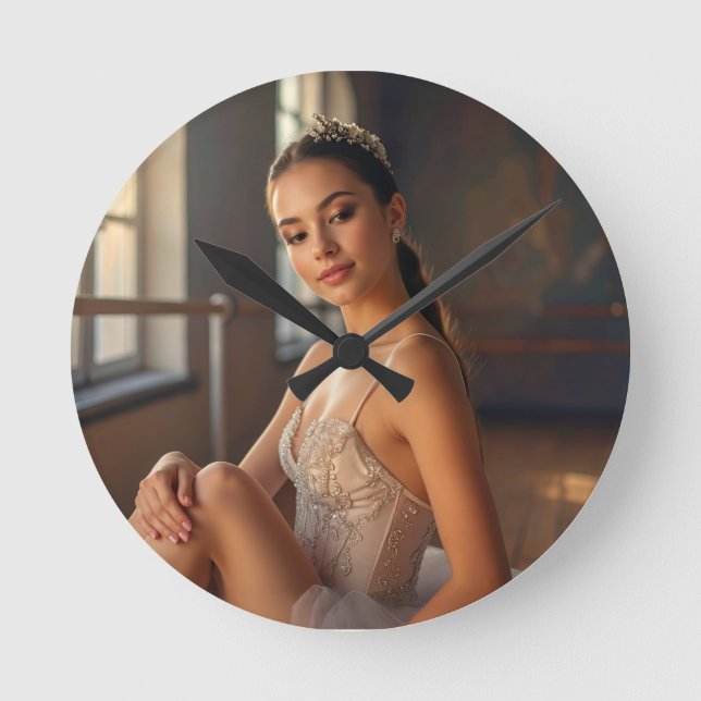 RELÓGIO REDONDO BALLET - I LOVE BALLET (Frente)