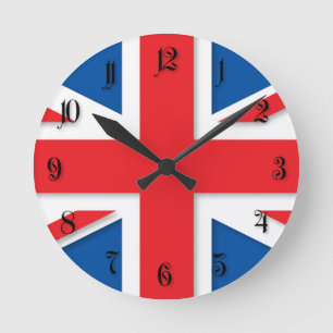 Relógio Redondo Bandeira BRITÂNICA
