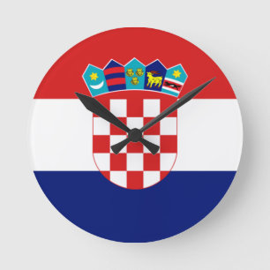 Relógio Redondo Bandeira croata - Trobojnica