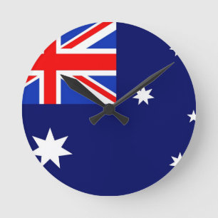 Relógio Redondo Bandeira da Austrália