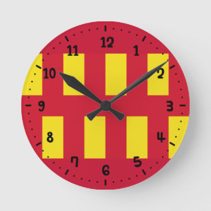 Relógio Redondo Bandeira da Northumberland Square Wall Clock