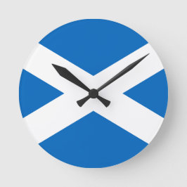 Relógio Redondo Bandeira da Scotland Wall Clock