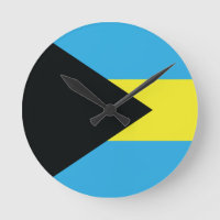 Bandeira das Bahamas em preto, Dourado e aquamarin