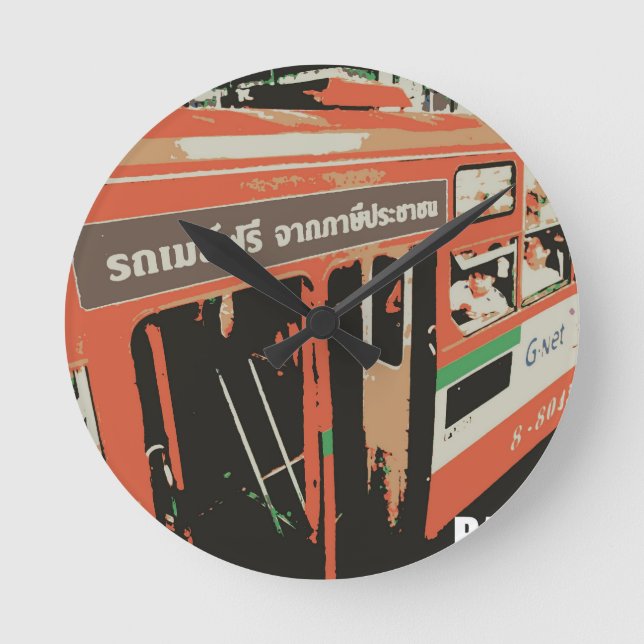 Relógio Redondo Bangkok (Frente)