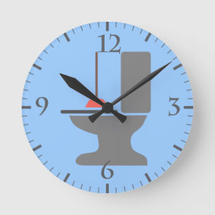 Relógio Redondo Banheiro e êmbolo