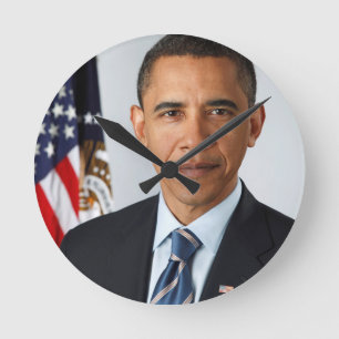 Relógio Redondo Barack Obama