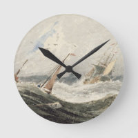 Barcos num mar tempestuoso (com grafite sobre made