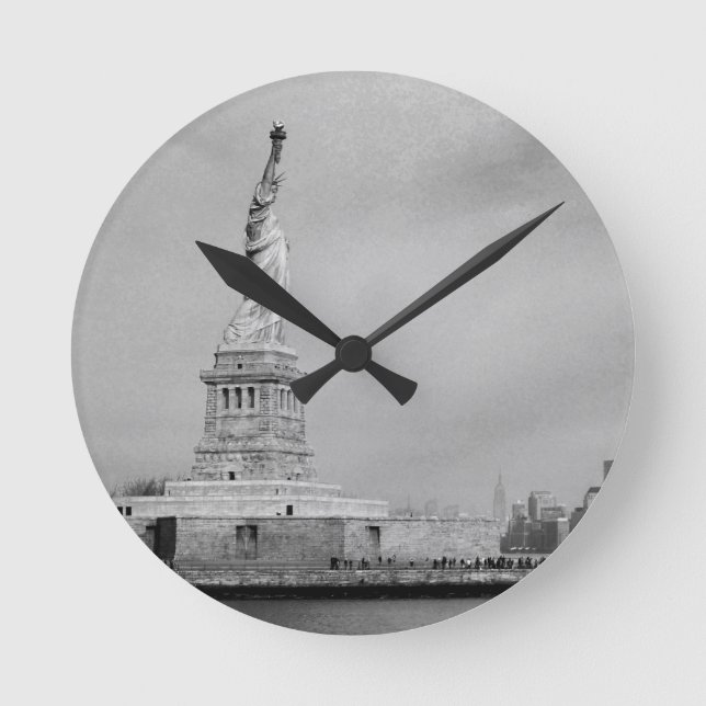 Relógio Redondo Batido NYC (Frente)