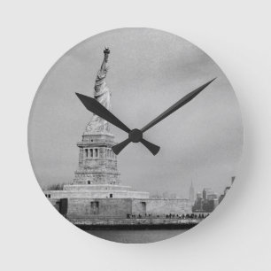 Relógio Redondo Batido NYC