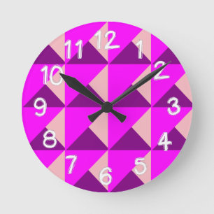 Relógio Redondo Bauhaus Quilt