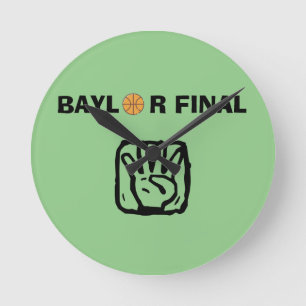 Relógio Redondo Baylor Final Quatro