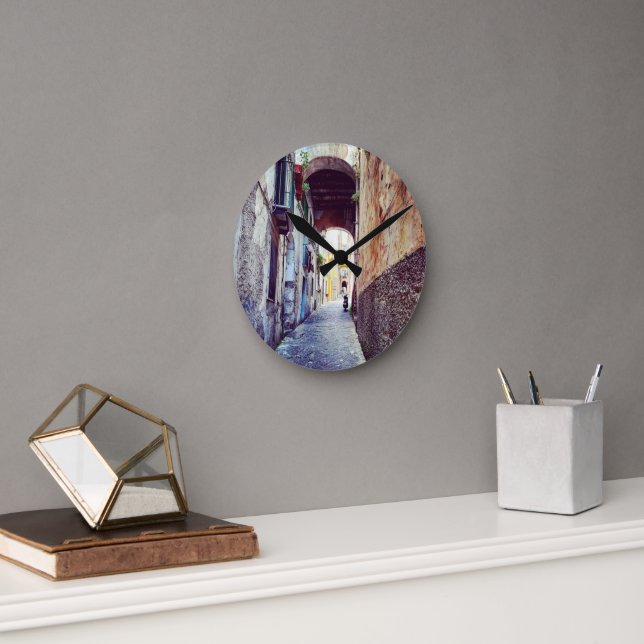 Relógio Redondo Beco na Itália (Escritório)